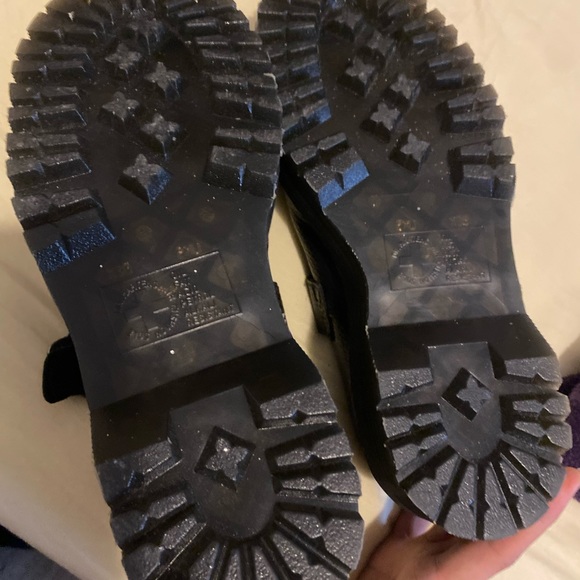 Platform Docs with Flower Buckle(size 7 but more like 7.5) Worn only indoors - Picture 3 of 5